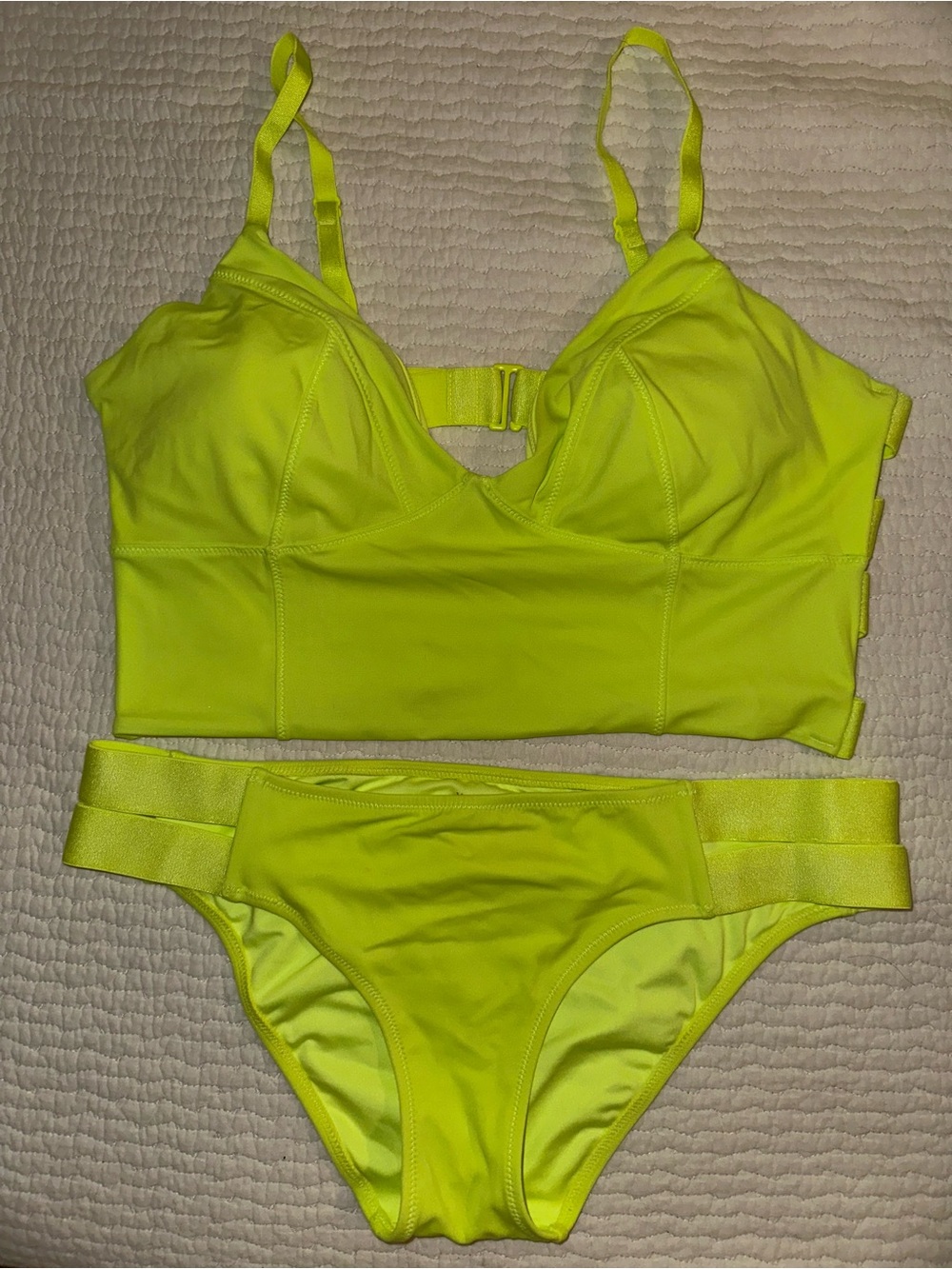 Victoria’s Secret Neon Yellow Two-Piece Swim Set